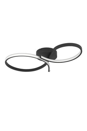 Serpins Plafondlamp - LED - 60 cm - Zwart/Wit
