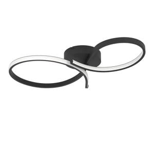 Serpins Plafondlamp - LED - 60 cm - Zwart/Wit