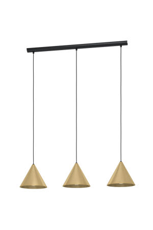 Narices Hanglamp - E27 - 92 cm - Zwart/Goud