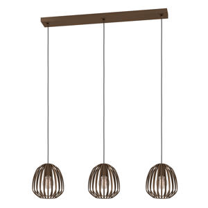 Espinal Hanglamp - 3xE27 - B 90 cm - Brons - Staal