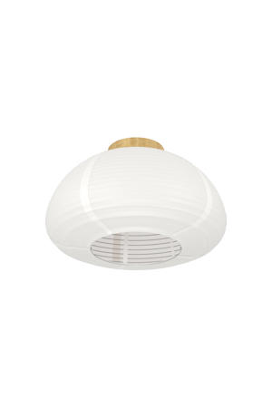 Summerhill Plafondlamp - E27 - Ø 40 cm - Wit/Bruin - Papier