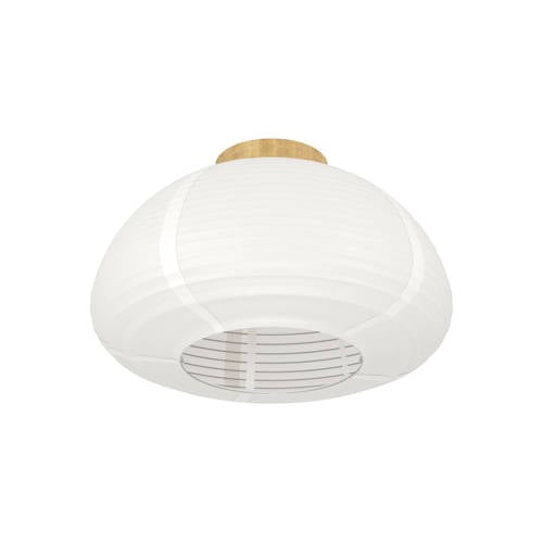 EGLO Summerhill Plafondlamp - E27 - Ø 40 cm - Wit/Bruin - Papier afbeelding