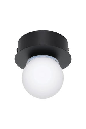 Mosiano Plafondlamp - Wandlamp - Badkamer - LED - Ø 11 cm - Zwart/Wit  