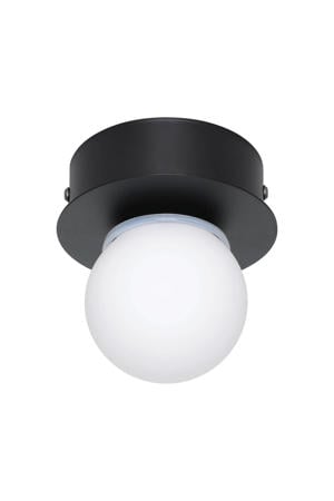 Mosiano Plafondlamp - Wandlamp - Badkamer - LED - Ø 11 cm - Zwart/Wit