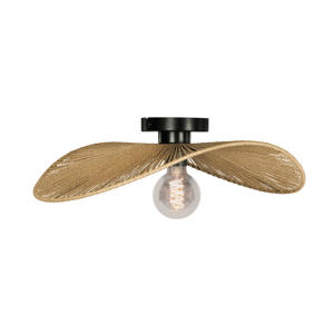 Siruela Plafondlamp - E27 - 16 cm - Bruin/Zwart - Papier