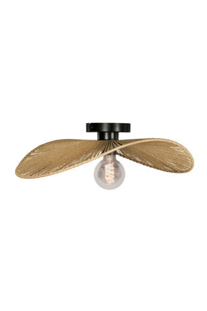Siruela Plafondlamp - E27 - 16 cm - Bruin/Zwart - Papier  