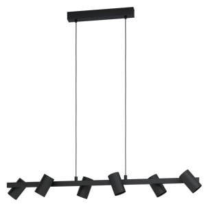 Gatuela 1 Hanglamp - E14 - 116 cm - Zwart