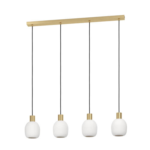 EGLO Manzanares Hanglamp - E27 - 97 cm - Wit/Goud afbeelding
