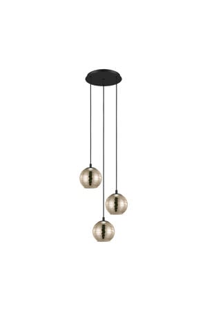 Lemorieta Hanglamp - E27 - 3-lichts - Ø 44 cm - Zwart/Goud