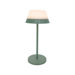 Meggiano Tafellamp - Aanraakdimmer - Draadloos - 32 cm - Groen/Wit - Instelbaar RGB & wit licht - Oplaadbaar - Buiten en Binnen