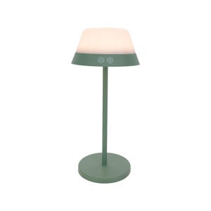 Meggiano Tafellamp - Aanraakdimmer - Draadloos - 32 cm - Groen/Wit - Instelbaar RGB & wit licht - Oplaadbaar - Buiten en Binnen