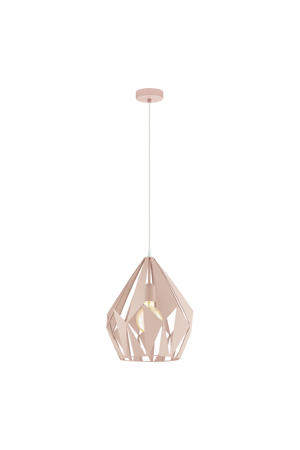 Carlton-P - hanglamp - Ø31 cm - E27 - abrikoos  