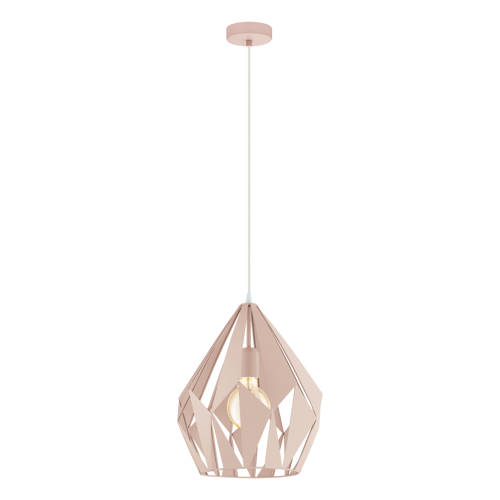 EGLO Carlton-P - hanglamp - Ø31 cm - E27 - abrikoos afbeelding
