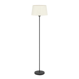 Febres Staande lamp - E27 - Textiel - Zwart/Wit