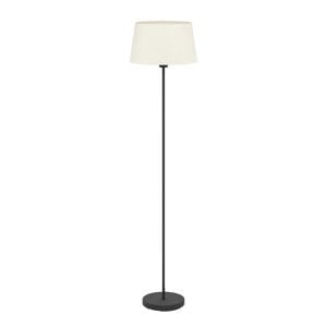 Febres Staande lamp - E27 - Textiel - Zwart/Wit