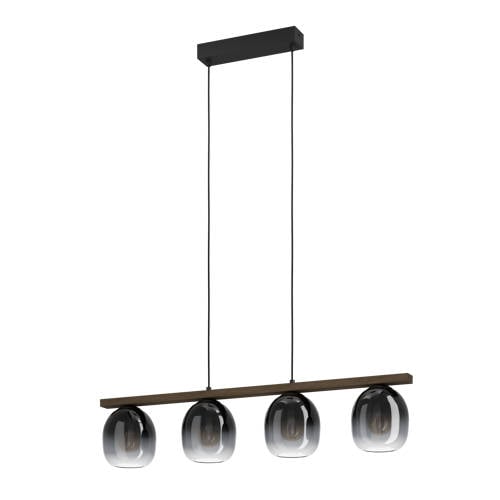EGLO Filago Hanglamp - E27 - 88 cm - Zwart/Bruin afbeelding