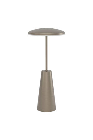 Piccola Tafellamp - Aanraakdimmer - Draadloos - 28 cm - Donker Brons - Instelbaar wit licht - Oplaadbaar - Buiten en Binnen 