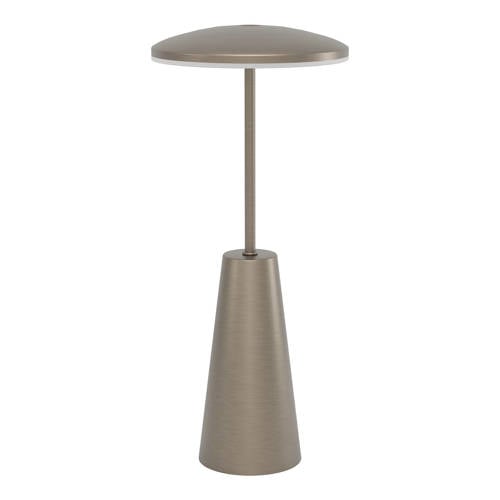 EGLO Piccola Tafellamp - Aanraakdimmer - Draadloos - 28 cm - Donker Brons - Instelbaar wit licht - Oplaadbaar - Buiten en Binnen afbeelding