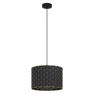 Marasales hanglamp - E27 - Ø38 cm - Zwart/Koper