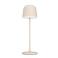 EGLO Mannera Tafellamp - Aanraakdimmer - 34 cm - Oplaadbaar (tot 38 uur licht) - Aluminium - Zandkleur/Wit - Draadloos - Binnen en Buiten
