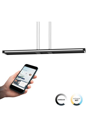 connect.z Salvilanas-Z Hanglamp - 116 cm - Zwart/Wit - Instelbaar wit licht - Dimbaar - Zigbee  