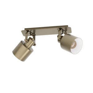 Southery Spot - E27 - 2 lichts - 47 cm - Goud/Crème