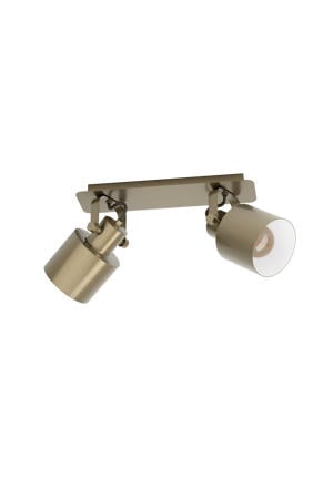 Southery Spot - E27 - 2 lichts - 47 cm - Goud/Crème