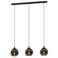 EGLO Ariscani Hanglamp - E27 - 76,5 cm - Zwart - Rookglas
