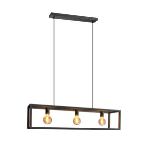 Eldrick Hanglamp - E27 - 70 cm - Zwart  