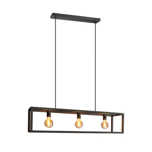 EGLO Eldrick Hanglamp - E27 - 70 cm - Zwart afbeelding