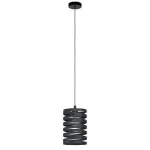 Cremella Hanglamp - E27(excl.) - industrieel - Ø18 cm - Zwart
