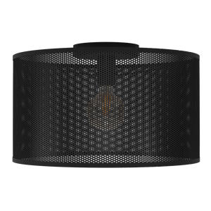 Manby Plafondlamp - E27 - Ø 45 cm - Zwart - Staal  
