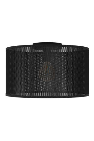 Manby Plafondlamp - E27 - Ø 45 cm - Zwart - Staal  