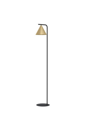 Narices Vloerlamp - E27 - 162 cm - Zwart/Goud