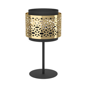 Sandbach Tafellamp - E27 - 45 cm - Zwart/Goud - Staal - Japandi