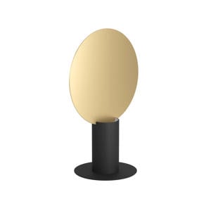 Sarona Tafellamp - GU10 - 31,5 cm - Zwart/Goud - Staal