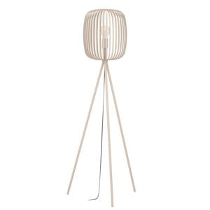 Romazzina Vloerlamp - E27 - metaal- driepoot - 140 cm - Zandkleur