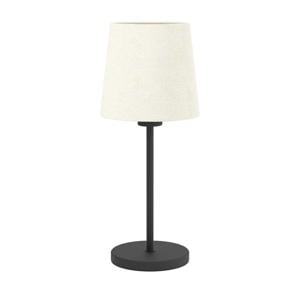 Febres Tafellamp - E27 - Textiel - Zwart/Wit