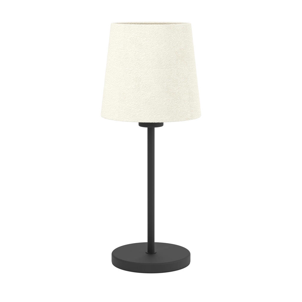 EGLO Febres Tafellamp - E27 - Textiel - Zwart/Wit