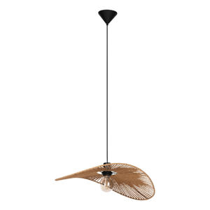 Siruela Hanglamp - E27 - 56 cm - Bruin/Zwart - Papier