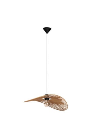 Siruela Hanglamp - E27 - 56 cm - Bruin/Zwart - Papier