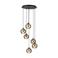 EGLO Stars of Light Lemorieta Hanglamp - E27 - 6-lichts - Ø 57 cm - Zwart|Goud