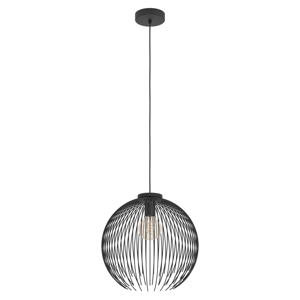 EGLO Venezuela Hanglamp - E27 - Ø 40 cm - Zwart
