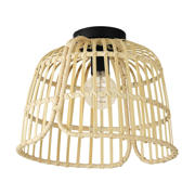 thumbnail: EGLO Glyneath Plafondlamp - E27 - Ø 37,5 cm - Zwart/Hout
