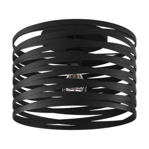 Cremella Plafondlamp - E27 - Ø 37 cm - Zwart
