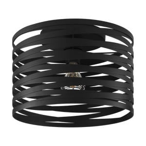 Cremella Plafondlamp - E27 - Ø 37 cm - Zwart
