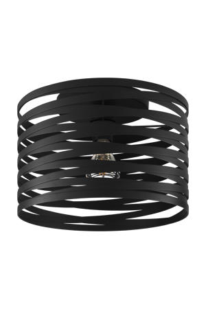 Cremella Plafondlamp - E27 - Ø 37 cm - Zwart