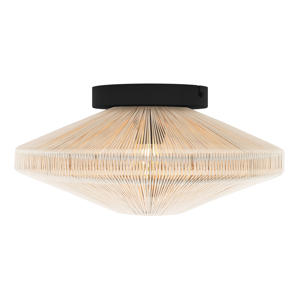 Midsumer Plafondlamp - E27 - Ø 38 cm - Zwart/Crème - Textiel 