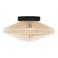 EGLO Midsumer Plafondlamp - E27 - Ø 38 cm - Zwart|Crème - Textiel