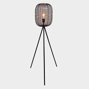 Rinroe Vloerlamp - E27 - 140,5 cm - Driepoot - Zwart - Staal